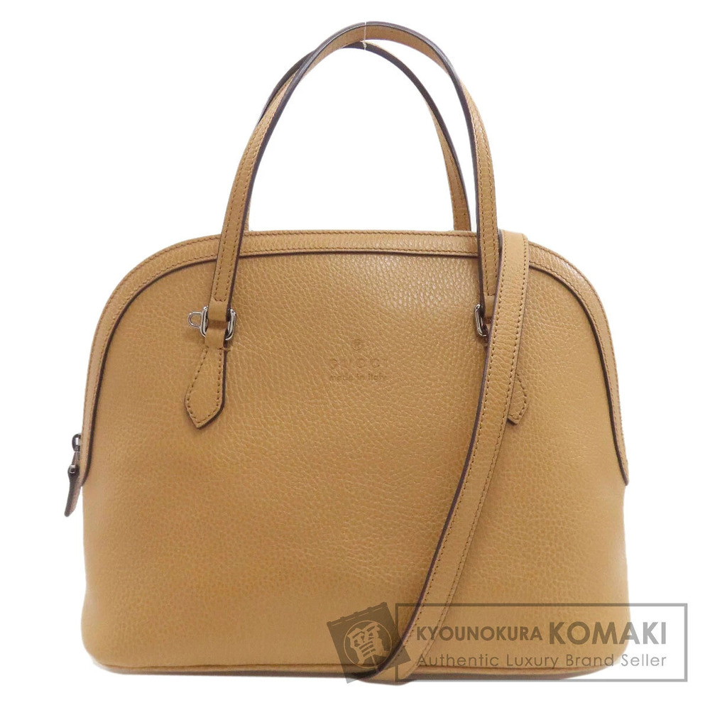 Gucci tan leather Gucci Dome 2way satchel bag